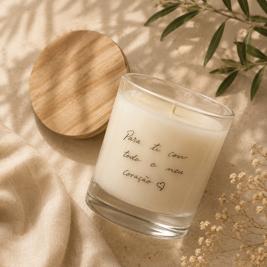 Personalized Message Candle