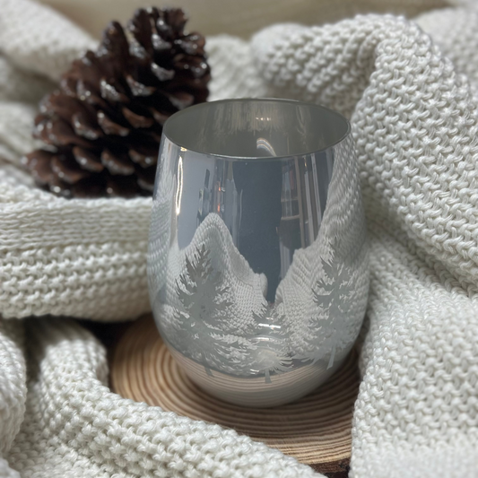 Vela Aromática - Árvores de Natal - Prateada