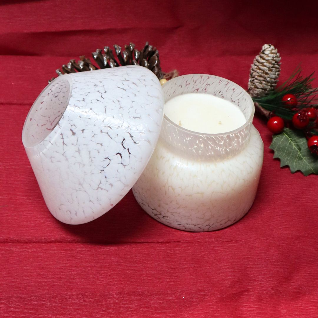 Candeeiro Branco Vela Aromática